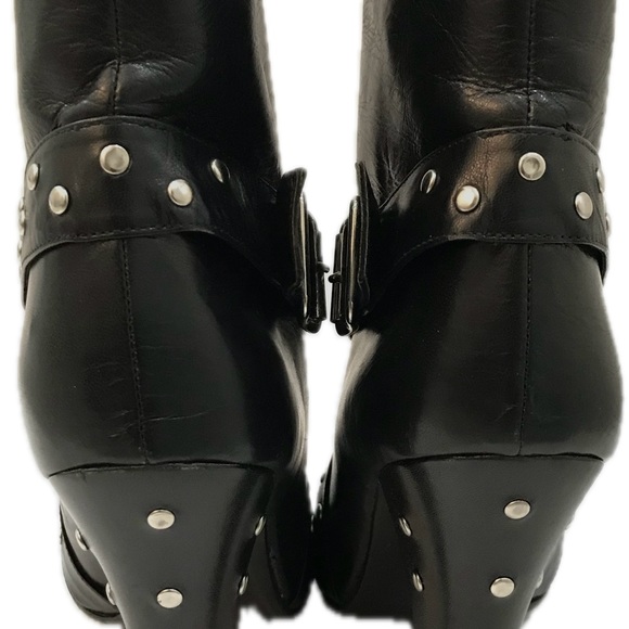 Rare Vintage Marc by Marc Jacobs Studded Moto Ankle Boots 9.5 - Picture 2 of 8